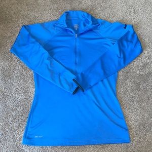 Nike Pro quarter zip pull over with thumb holes Size Med